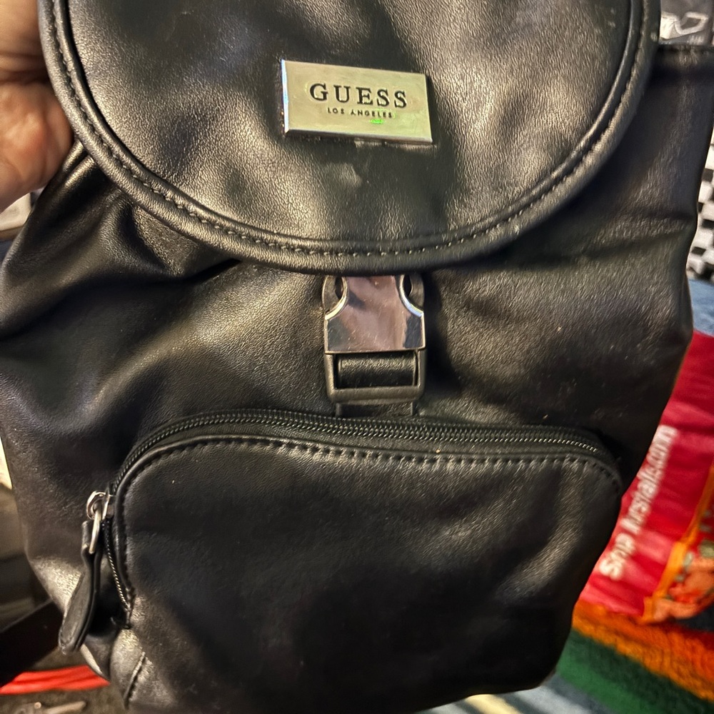 Guess - Backpack Purse - Women’s - Faux Leather - Black
